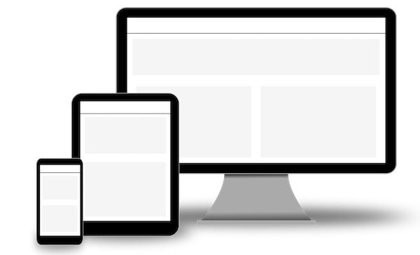 Apercu responsive du site sur ordinateur, tablette et mobile